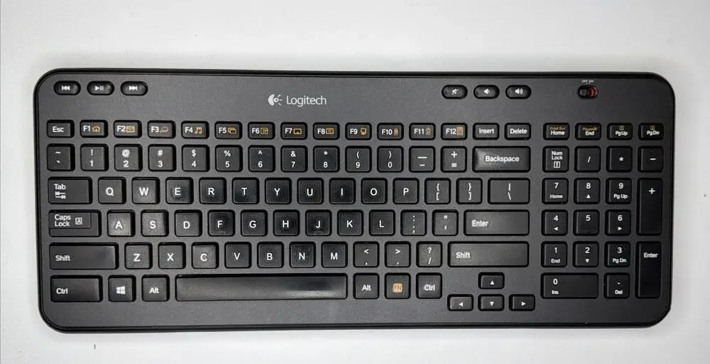 Logitech K360 Wireless USB Keyboard No Unifying Dongle Included Tested Working